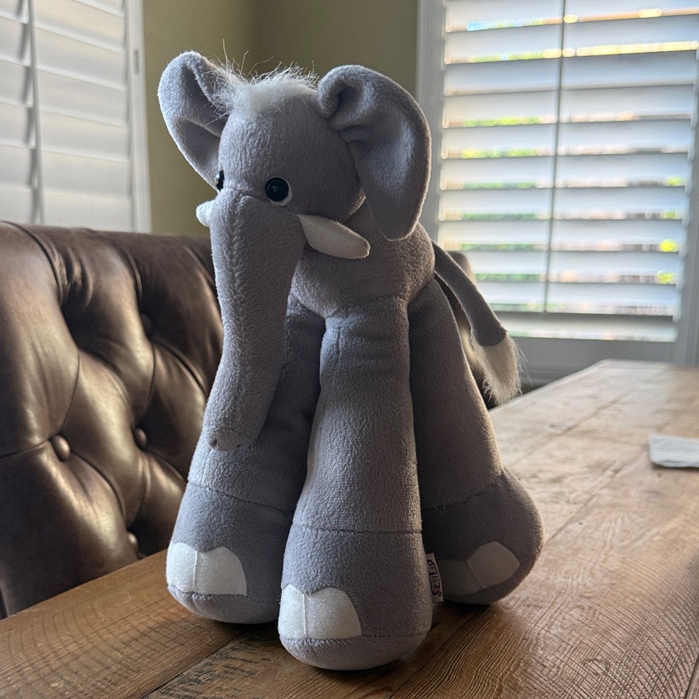 Gray Elephant Stuffed Animal Toy
